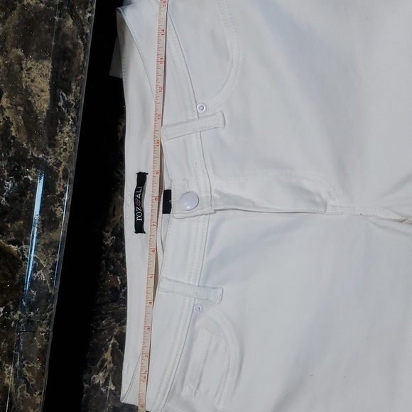 Roz & Ali white denim capri size 8 - Picture 3 of 6